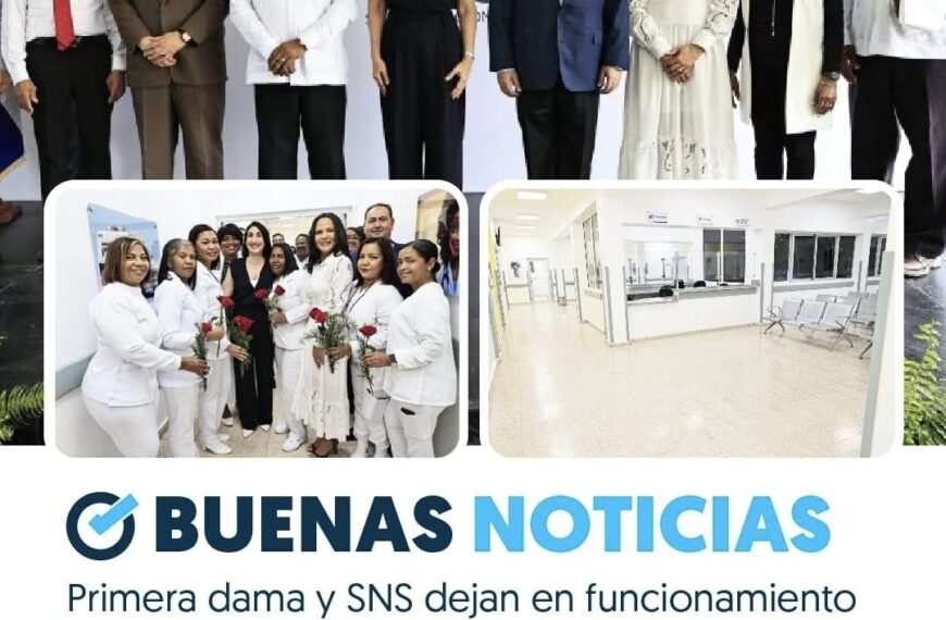 Primera dama y director del SNS inauguran área de consultas en hospital infantil Dr. José Manuel Rodríguez