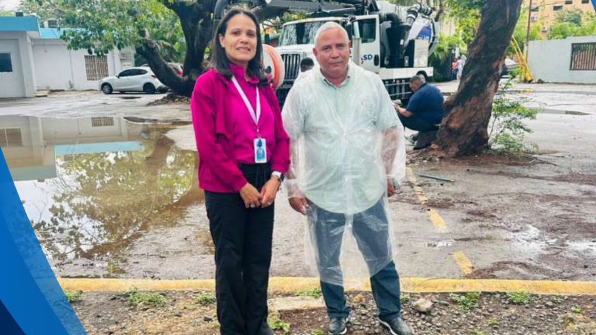 Hospital Infantil realiza labores de drenaje tras acumulación de agua provocada por la vaguada